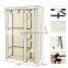 6 Shelves Cupboard Hanging Rail Storage Double Wardrobe Clothes