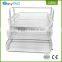Sliver 3 tier good material iron stationery document file tray mesh magazine rack