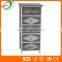 Elegant Slim Tall Painted Office 4 drawer File Cabinets