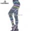 New Arrival Women Legins Gray Print Patterns Sports Leggins Fitness Leggings