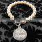HY fashion jewelry alloy AKA pearl Alpha Sorority Charm Bracelet