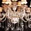 glass crystal candelabra lights for wedding decorations