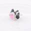 D003 new sterling silver enamel poker charm beads,lady bracelet diy charms