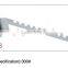 Galvanized Metal Slatwall Hanging shelf brackets&clothing hanging