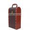 Chinese Factories Wholesale Custom High-grade PU Leather Box, Red Wine Champagne Beautiful Gift Box