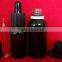 Matte Black/ Glossy black essential oil glass bottle with dropper cap