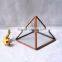 Pyramid shaped glass terrarium for indoor plant holder