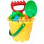 Beach Fun Bucket Children's Toy Beach/Sandbox Playset w/ Bucket, Hand Tools, Sand Molds