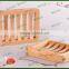 Eco friendly pine wood customized cheap unfished wooden soap box for bathroom