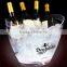Wholesale cheap price lighting logo plastic portable party ice bucket