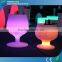 LED Bar Furniture Plastic Wine Barrel with RGB Light Colorful Changing