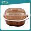 Custom color kitchen vegetable fruit wash strainer oval plastic colander with lid