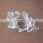 leaf shaped glass candle holder / glassware