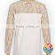 Women's Lace Long Sleeve Beautiful Rose Flower Print Custom T Shirt