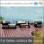 All weather garden used outdoor sofa set with footstool