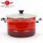 OEM 3pcs Enamel / ceramic cassrole / stockpot with glass lid