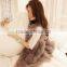 2015 Winter V-neck Sleeveless Faux Fur Vest Women Long Waistcoat Design Vest 6colors