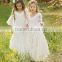 New Hot Girls Dress Summer Autumn Clothing Children Fashion Lace Princess Dress Kids Party V Collar Dresses