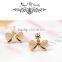 Pretty butterfly shape earrings with crystals,costume jewelry girls heart opal earring