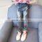 S17658A Children's Ripped Jeans Fashion Hole Girls Denim Pants