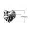 Zinc Based Alloy European Style Large Hole Charm Beads Heart Antique Silver Message Message " MUM "