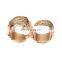 Latest Fashion Ladies Hot Sale Leaf Pattern Alloy Gold Double Finger Ring