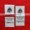 wholesale polyester durable black centerfold custom clothing labels cheap