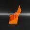 China made acrylic plastic high profile three layers of card display shelf