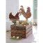 Rusty metal Garden Ornament animal decor hen Silhouette chicken gift