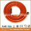 Supply 50M / 100M High Quality Orange Color Fibre Reinforced PVC LPG Gas Hose Pipe To Europe German With CE Certification