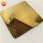 JYFM007 Factory wholesale 304 gold mirror finished color decorative stainless steel