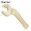 WEDO Non Sparking Aluminum Bronze Bent Striking Open Wrench