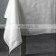 High quality table cloth pure french linen table napkin tablecloths with colored piped edge