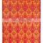 Tropical Carpet Outdoor Patio Rug, Border Red