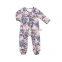 Long Sleeve Baby Rompers Newborn Floral Rompers Footied Pajamas