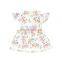 Baby Flower Cold Shoulder Dress Party Supplies Trendy Girls Clothes