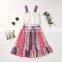 A0175# Clothing set Summer Girl 2PCs Kids Print Flowers Tops + Shorts 2Pcs outfit Child Baby Girls Clothes Set