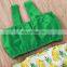 Newbrorn Summer 2pcs Set INS Baby Girl Green big bow tops & pineapple print shorts Outfit 0-2years