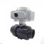 DN50 Electric Actuator UPVC PVC 2 Way Motorised Ball and butterfly Valve