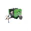 Lawn mower with mini hay baler