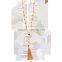 2016 hot handmade fashion beaded tassel necklace wholesale for women