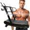 Shock Absorbing Rubber Slats Gym Curved Manual Treadmill Gym Running Treadmill Commercial Treadmill