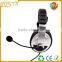 Silve and black standard cheap gaming headphone with mic