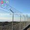 High Security Welded Y Post Airport Fence with Barbed Wire