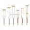 Factory price Adjustable Height cane disables and elders used pushbotton rubber pads Aluminum Arm Crutch