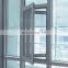Guangzhou foshan aluminium frame tempered glass casement windows with mosquito net