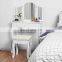 cheap modern dressing table with mirrors