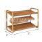 3 tier bamboo bench shoe rack storage home organizer shelf shoes