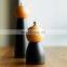 Manufacturing 2022 Wooden   Kitchen Table Black Machine Stainless Steel Mill Manual  Salt Pepper Grinder