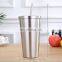 2021 Popular 500ml Stainless Steel tumbler with straw
